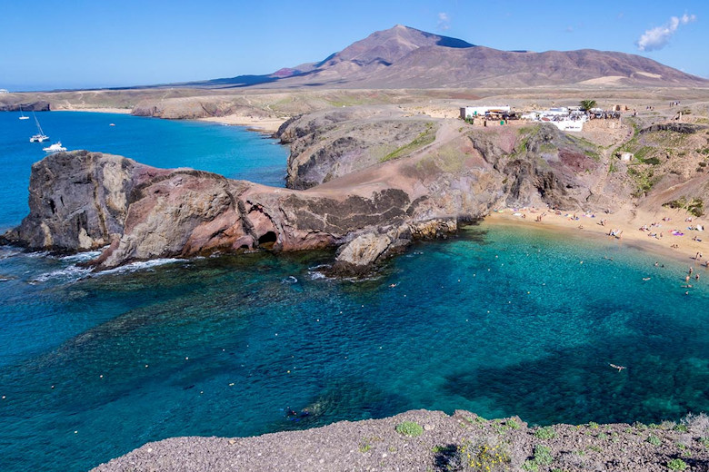 The nearby Papagayo beaches
