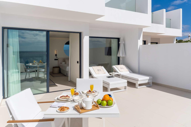 Each suite has a large terrace