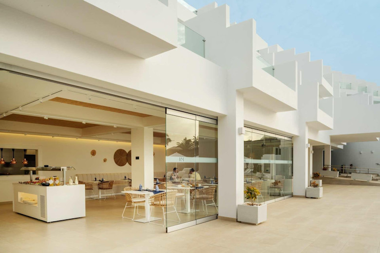 The breakfast area