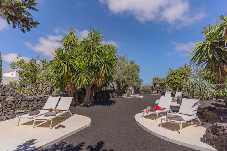 Sun-bathing area in the grounds
