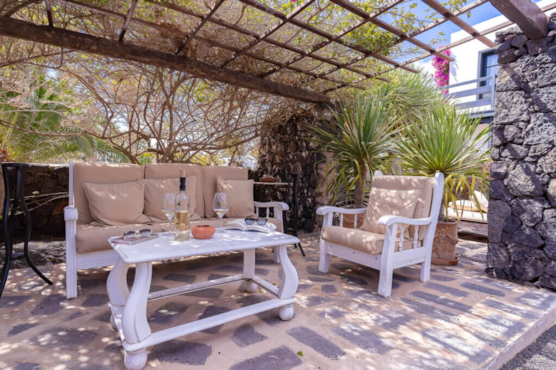 Relaxation area in the grounds