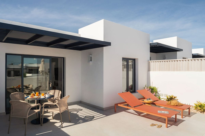Each apartment has a spacious garden terrace