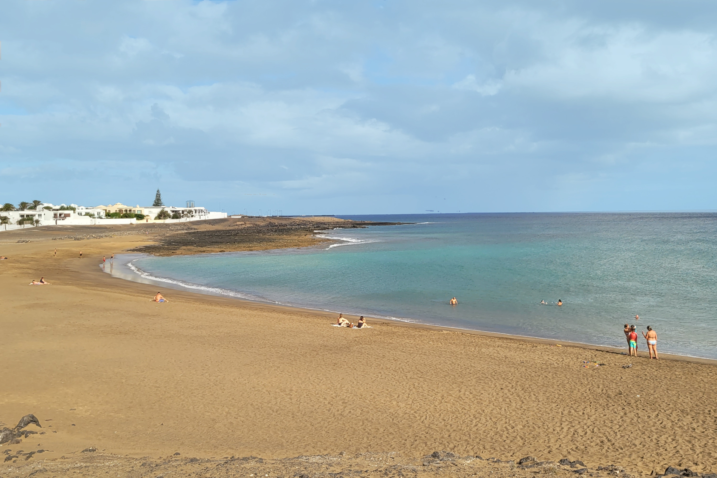 The nearby beach Playa de La Concha