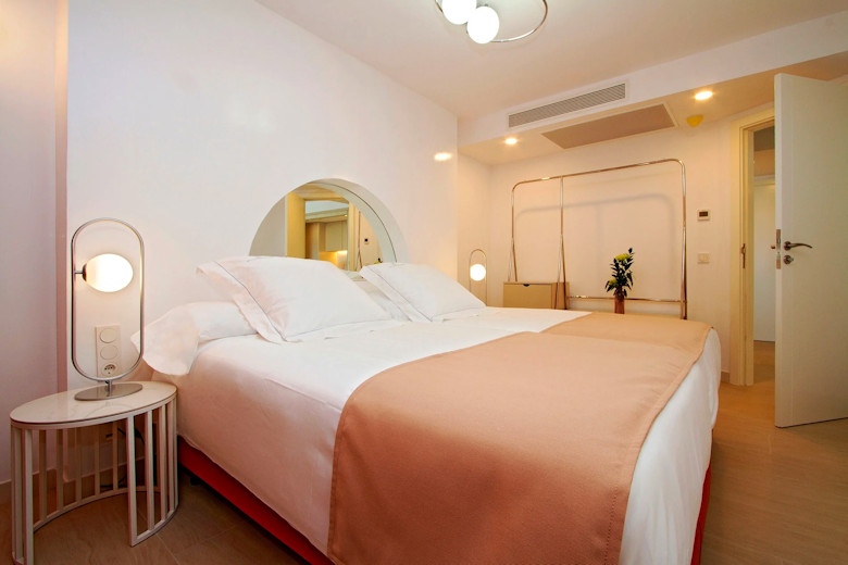 Typical bedroom in an apartment