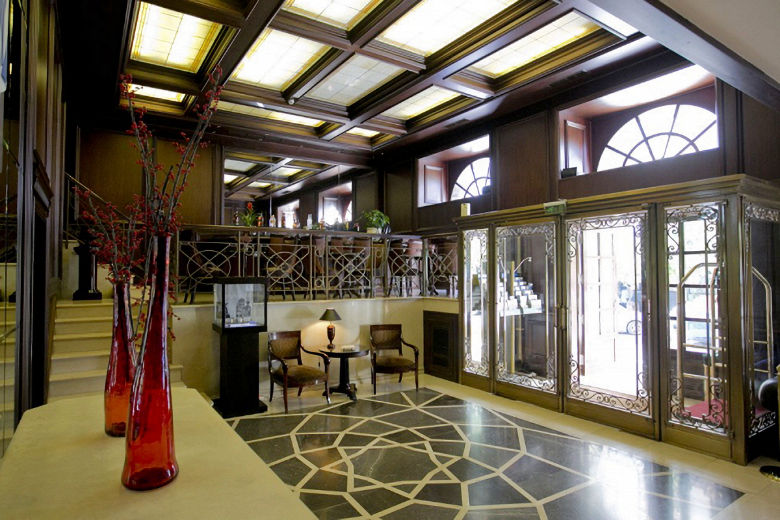 The reception and lobby area