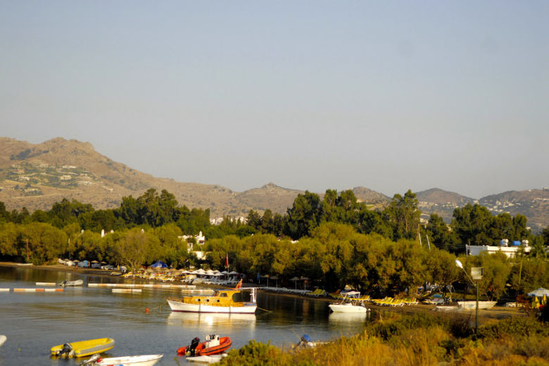 The bay in front of the hotel