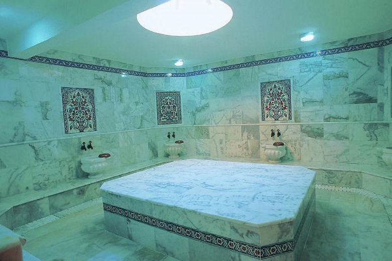 The hotel's Turkish bath