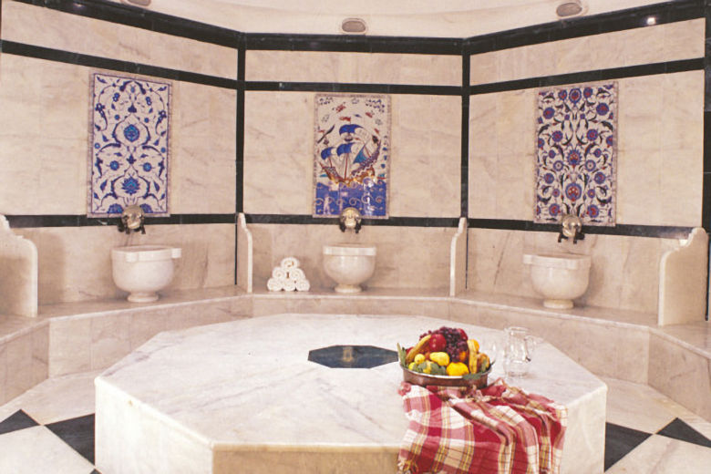 The hotel's Turkish bath