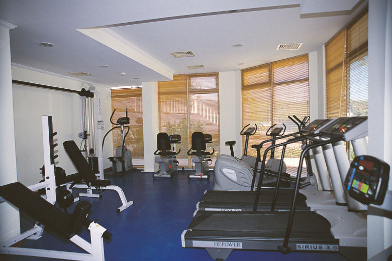 The hotel's gym