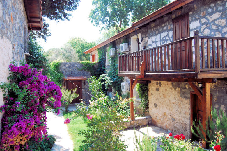 The apartments are in traditional stone buildings