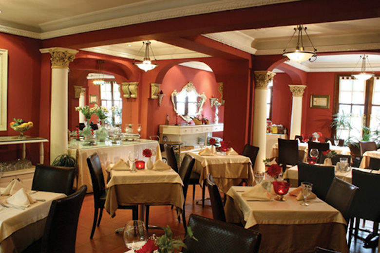 The hotel's restaurant