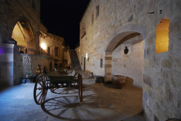 Courtyard by nighttime