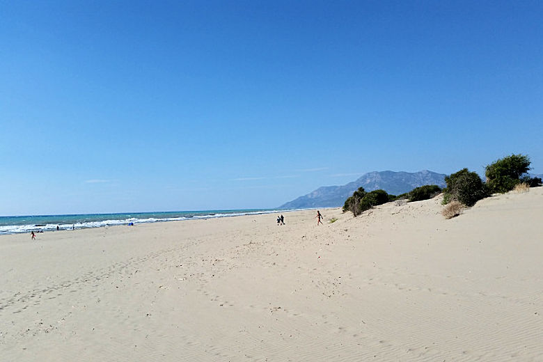 Patara's vast unspoilt beach