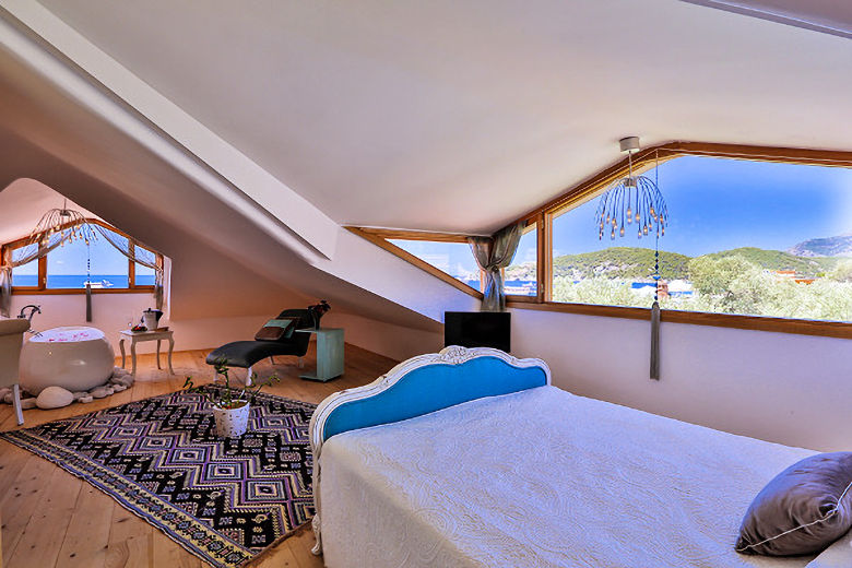 An Attic Room with sea view