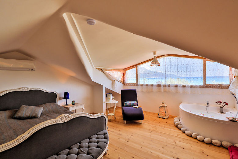 An Attic Room with sea view