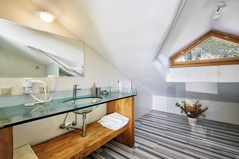 Bathroom in an Attic Room