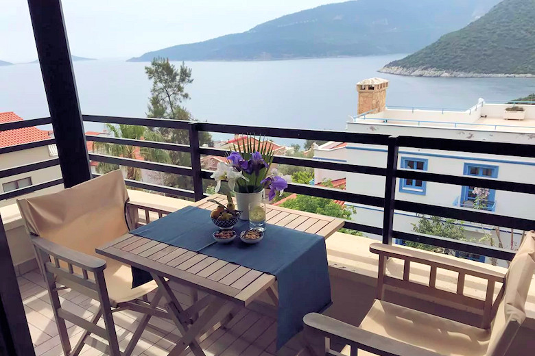 Balcony of a Romantic Roof Room