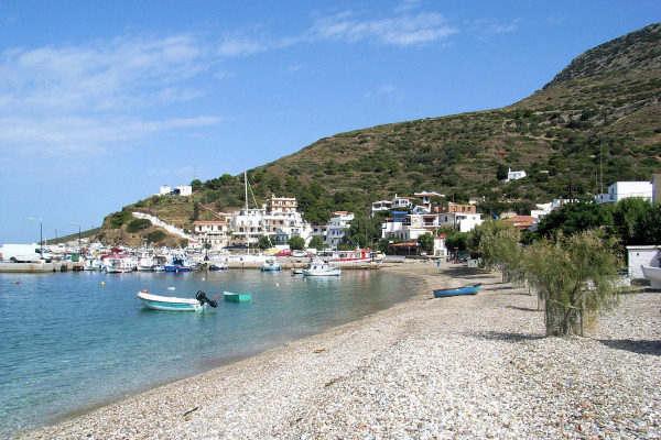 Beach in front of Toula Studios