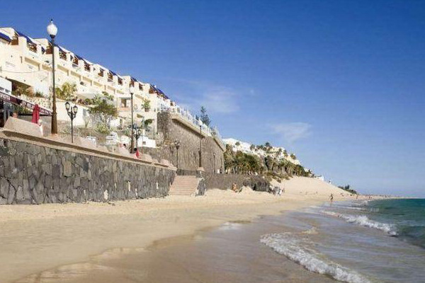 The hotel viewed from the beach