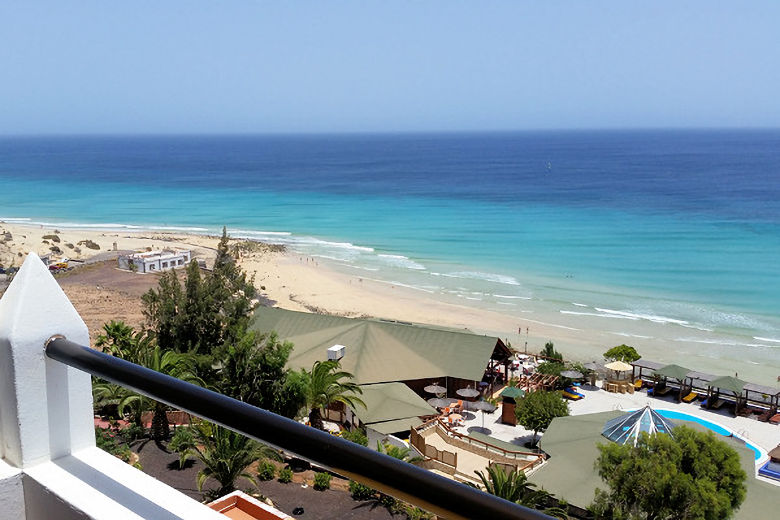 View from an upper-floor balcony