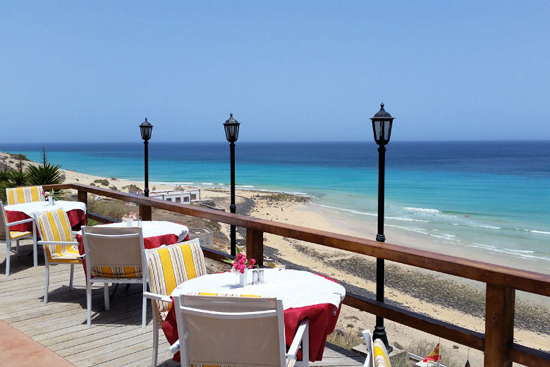 Restaurant terrace overlooking the sea