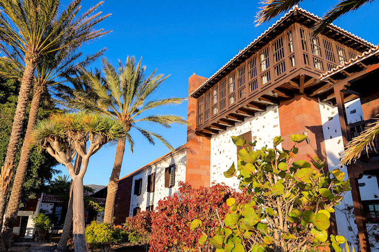 The Parador is designed to resemble a traditional Canarian mansion