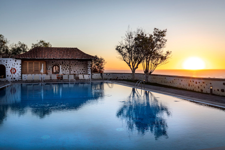 The pool at sunrise
