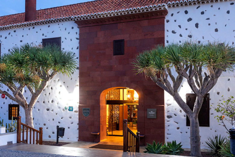 The hotel entrance