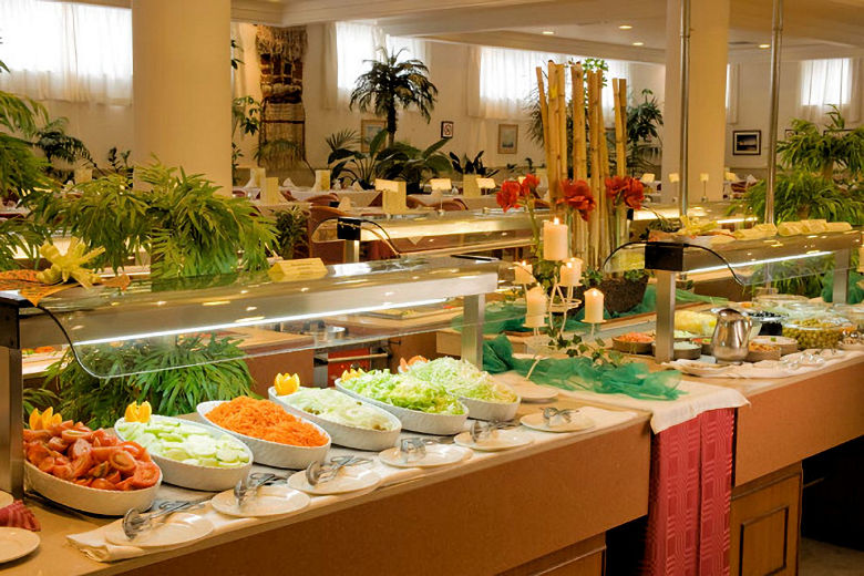 Salad buffet at dinner