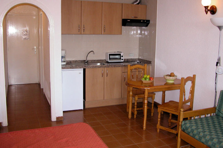 Typical kitchenette area
