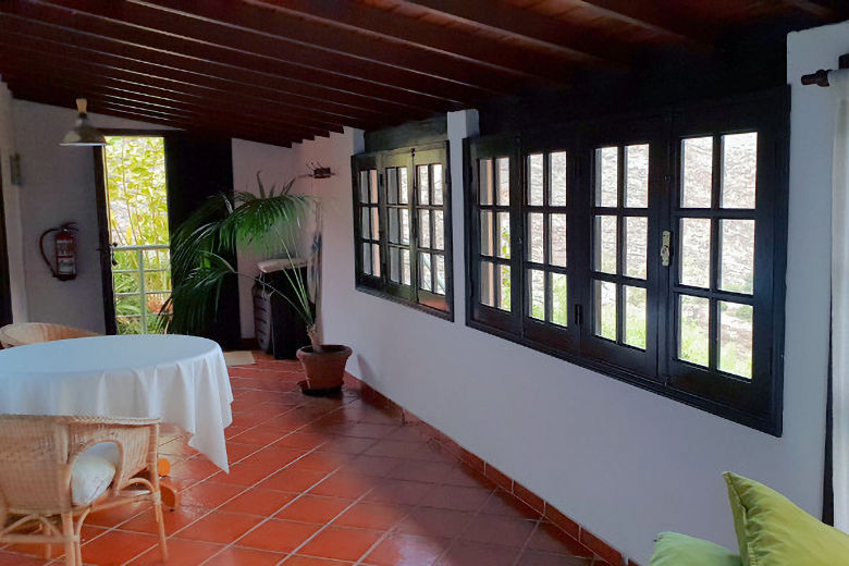 Sitting area in one of the cottages