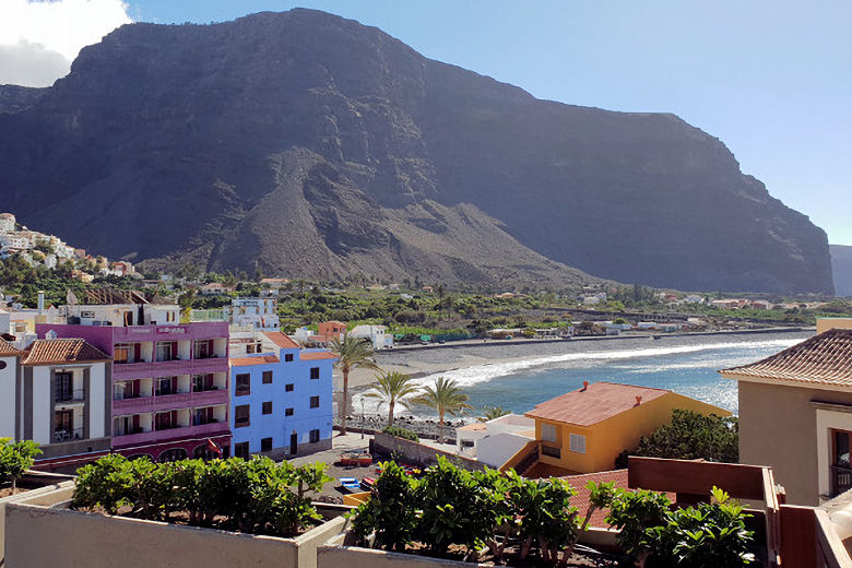 View from the roof terrace to the beach