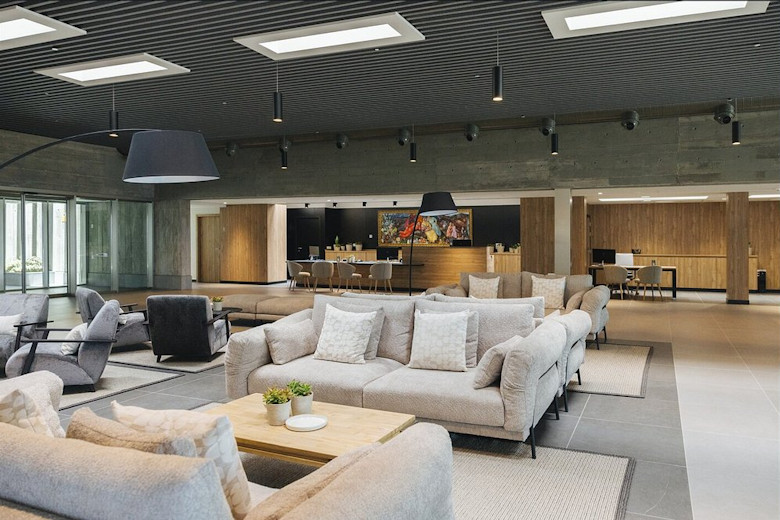 Reception and lobby area