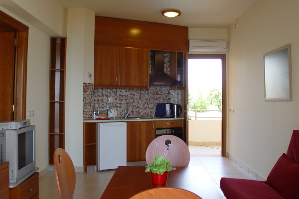 Dining area in an apartment