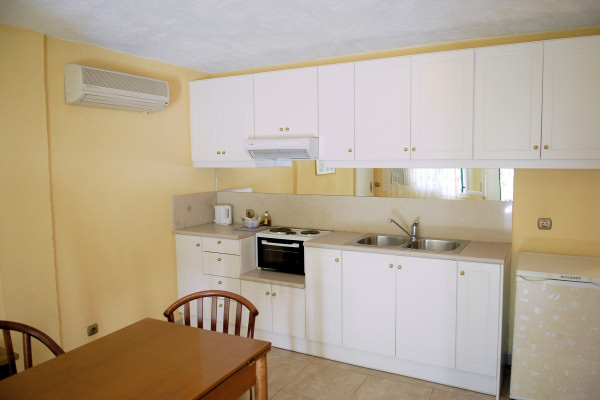 Open-plan kitchen