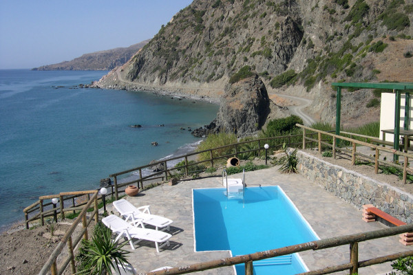 Spectacular sea views from the private swimming pools