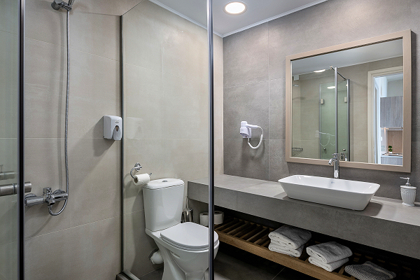 Shower room in a two-bedroom apartment