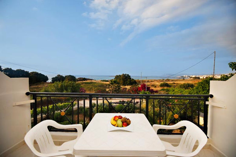 Balcony of a sea view apartment