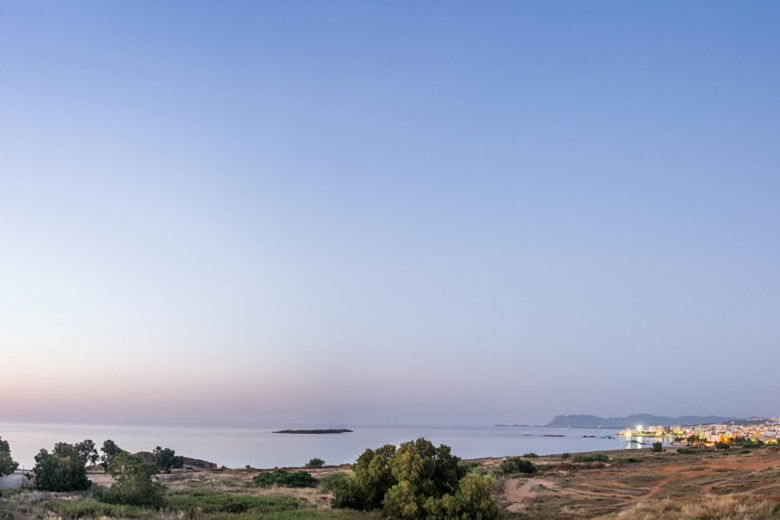 Evening view towards Chania