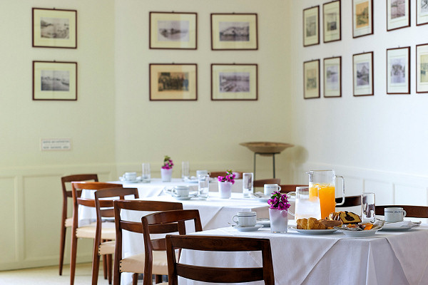 Greek breakfast with homemade products