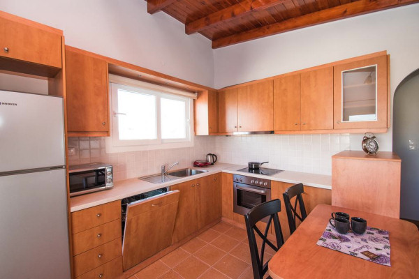 Open-plan kitchen in the Pethouse apartment