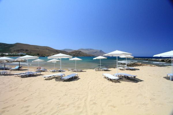 Beach in front of the hotel