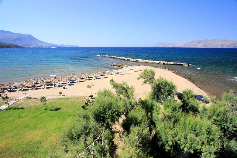 Beach in front of the hotel