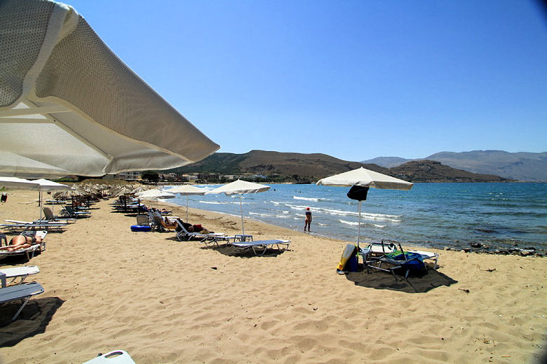 Beach in front of the hotel