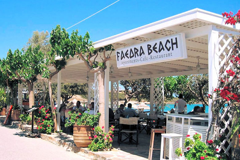 The hotel's beachside taverna