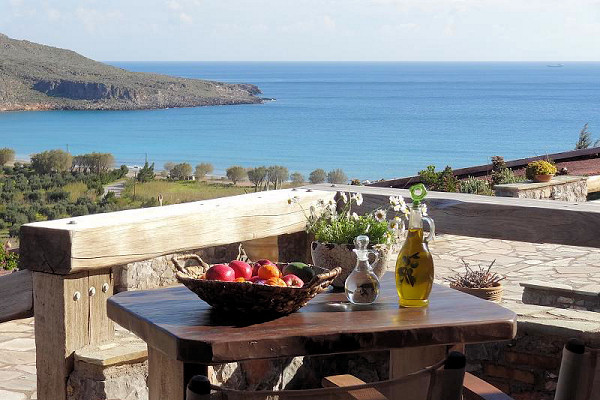 View from Terra Minoika towards Kato Zakros beach