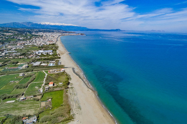 Aerial view of Platanes Beach