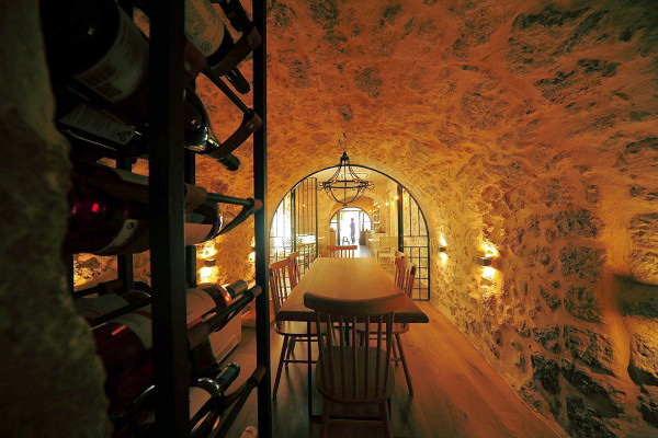 The wine cellar