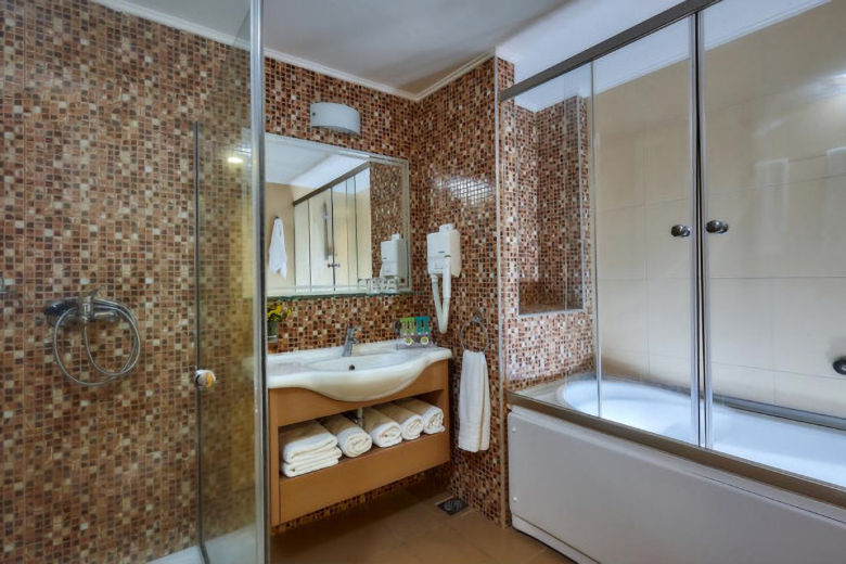 Attractively tiled bathrooms