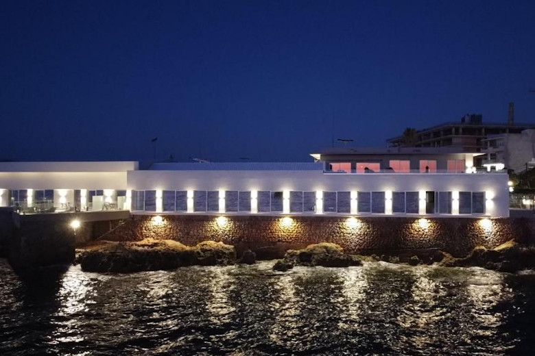 Night time view of Elia Sea Suites